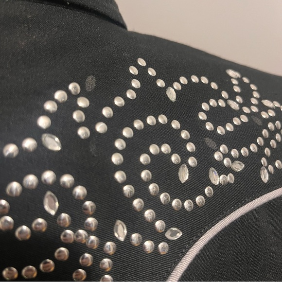 Roper Black Western Shirt with Rhinestones - Picture 11 of 13